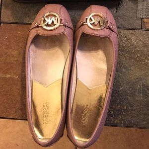 Michael Kors flats pink type nude color